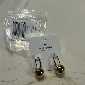 Kate Spade Gold Sphere Earrings